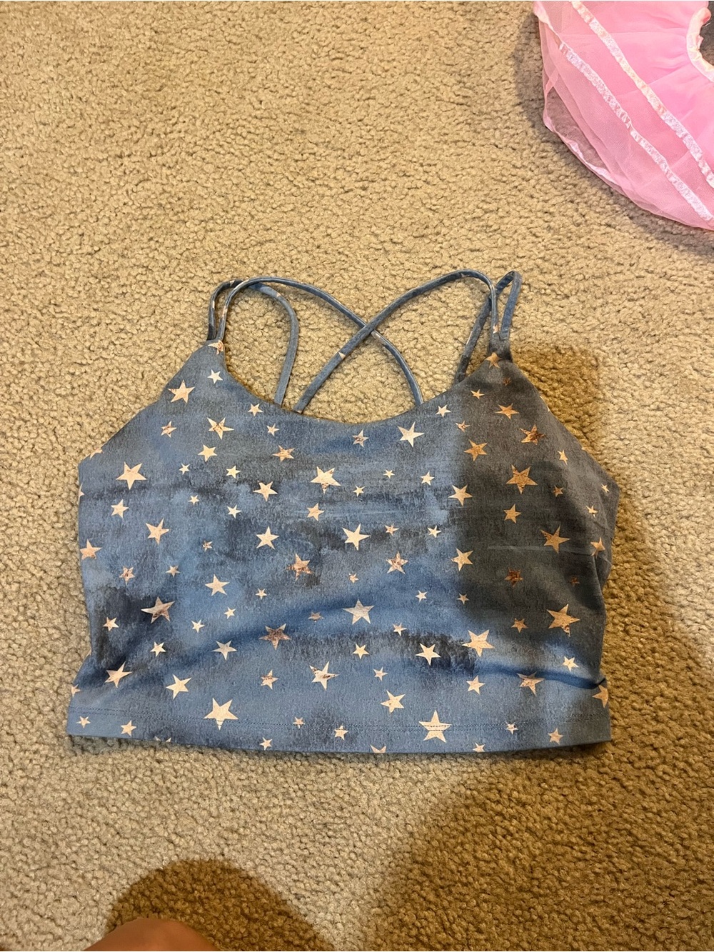Be active star strappy padded Cropped Tank Top - Women medium